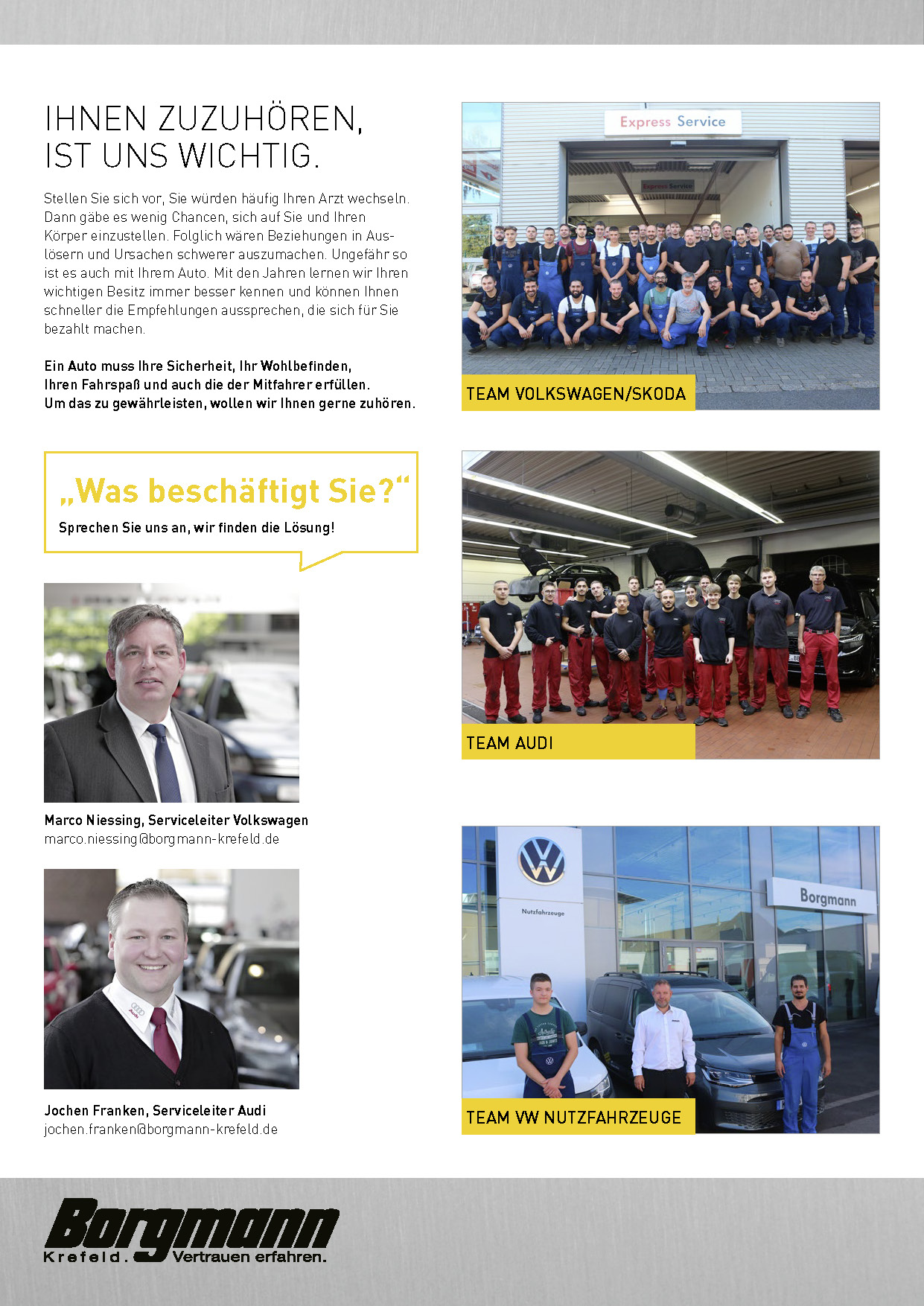 Autohaus Borgmann Servicebroschüre 2023