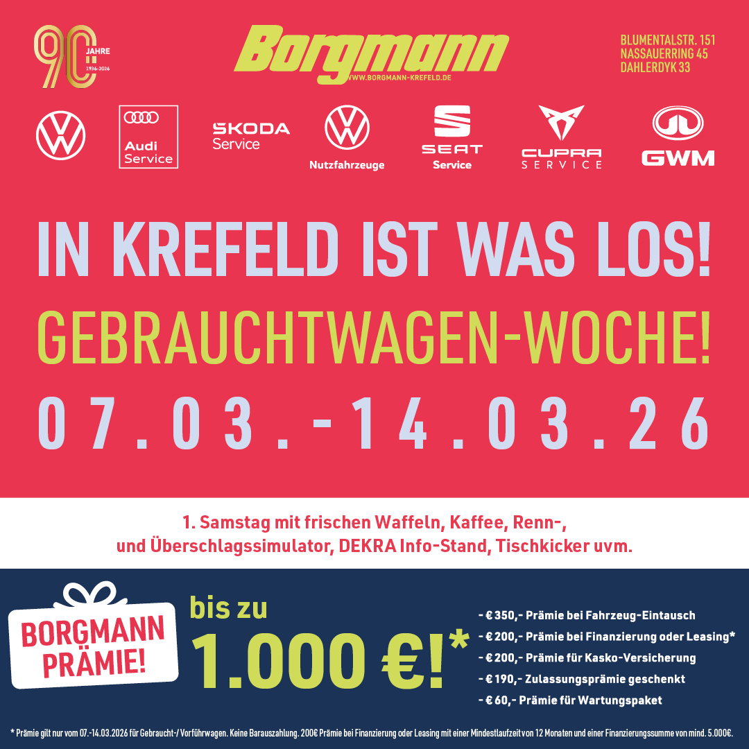 Gebrauchtwagen-Woche bei Borgmann