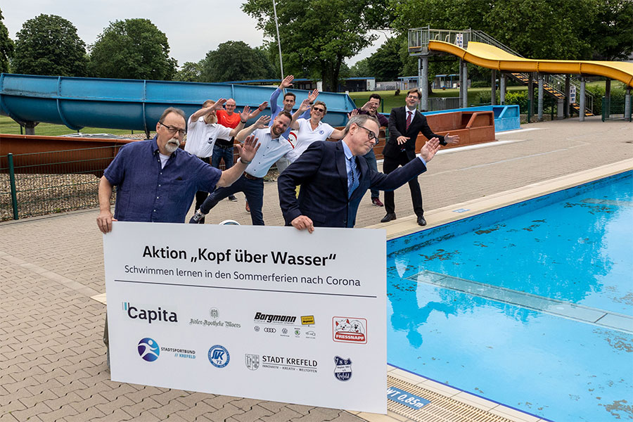 Aktion "Kopf über Wasser", Schwimmkurs für Kinder nach Corona