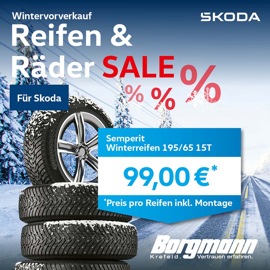 Reifen und Räder Angebot Skoda bei Autohaus Borgmann