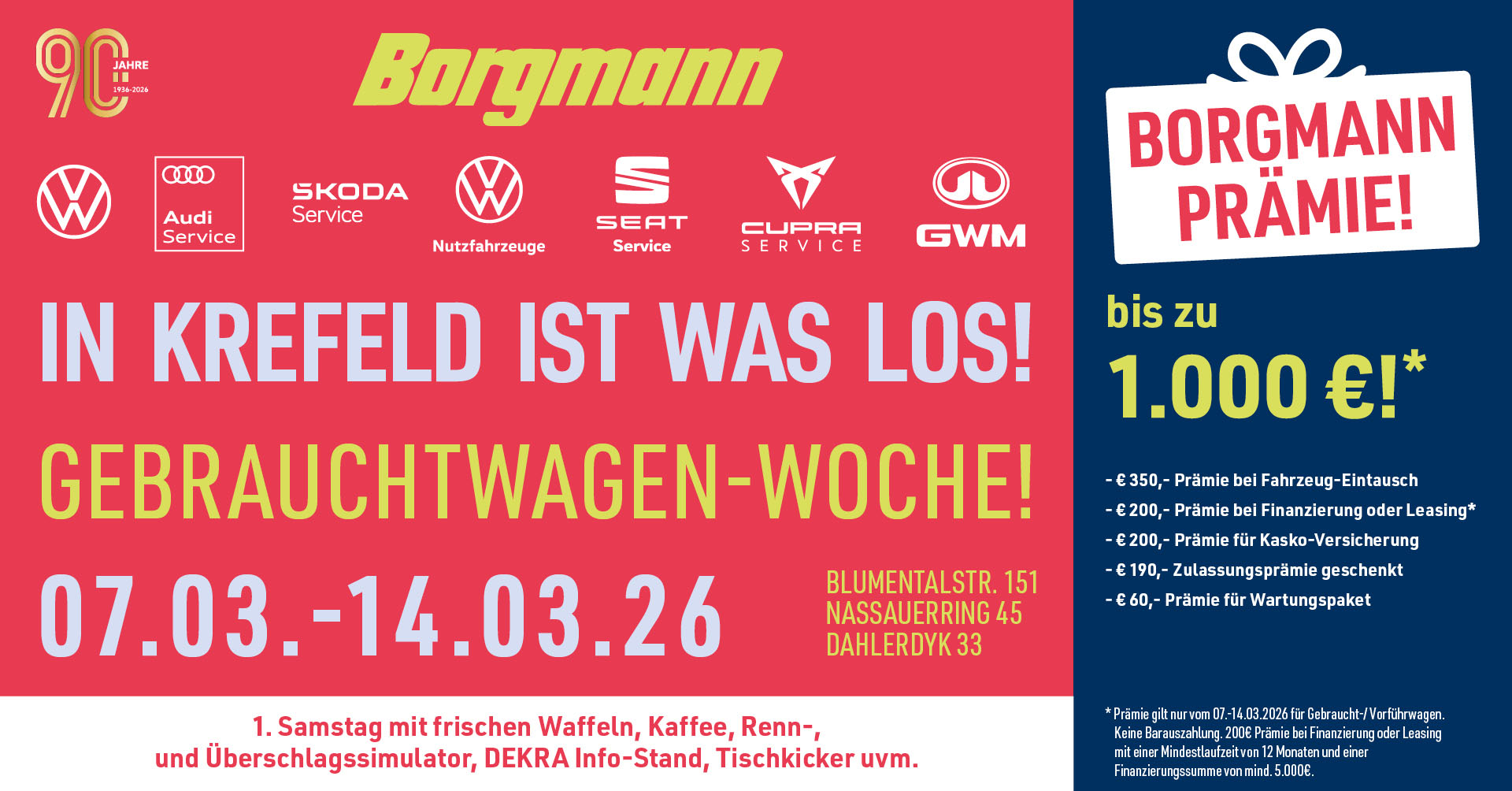 Gebrauchtwagen-Woche bei Borgmann