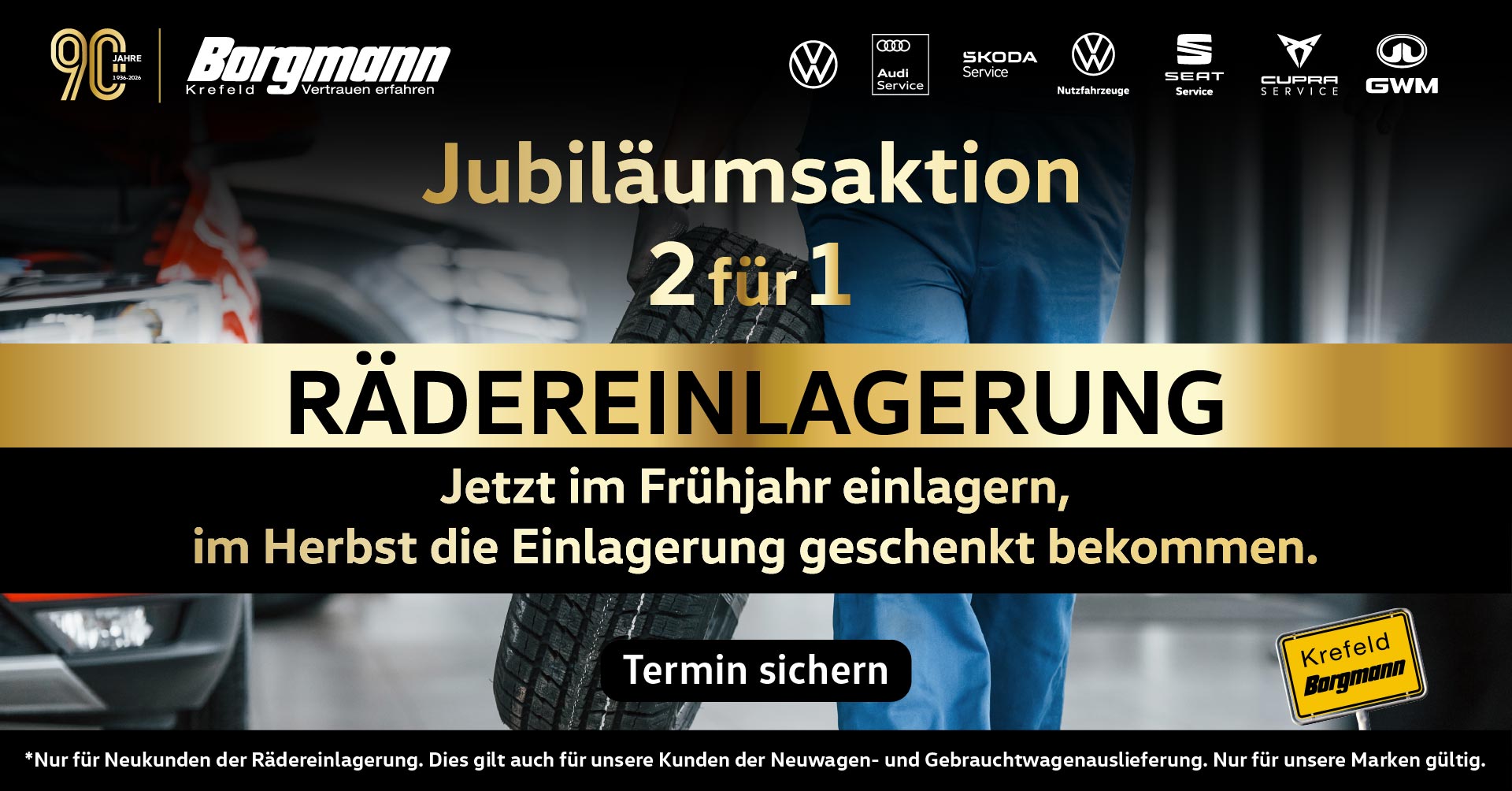 Service-Aktion Rädereinlagerung