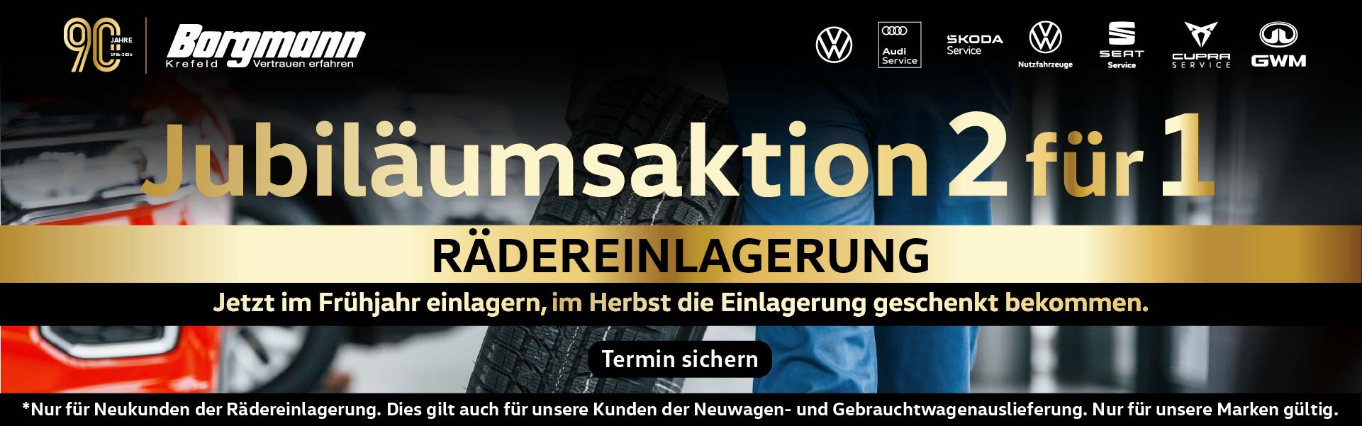 Service-Aktion Rädereinlagerung