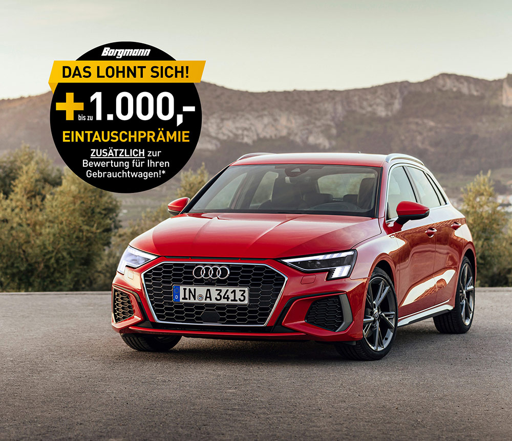 Audi A3 Sportback in rot Audi A3 Sportback in rot