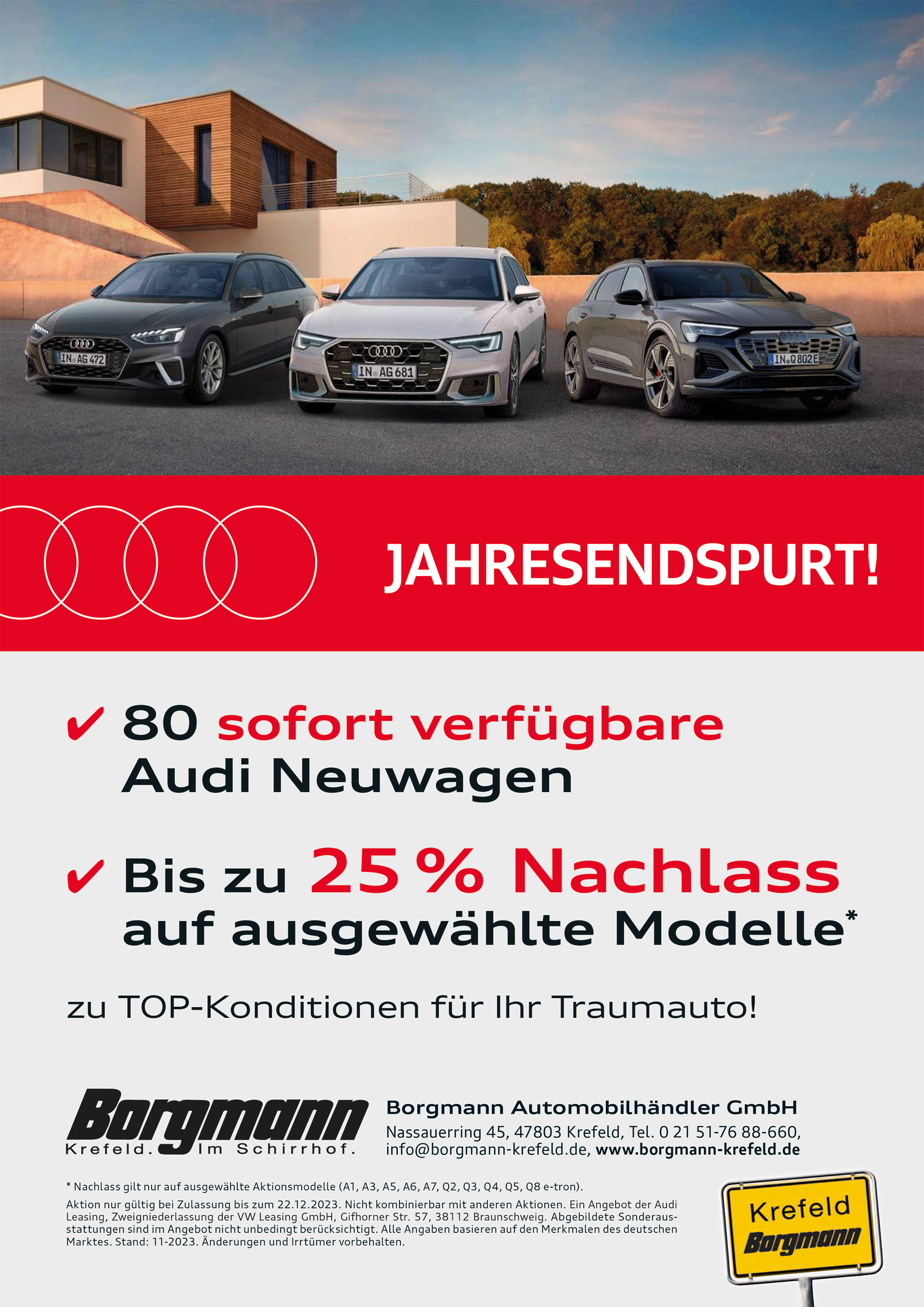 Audi Jahresendspurt auf Neuwagen! Audi Jahresendspurt auf Neuwagen!