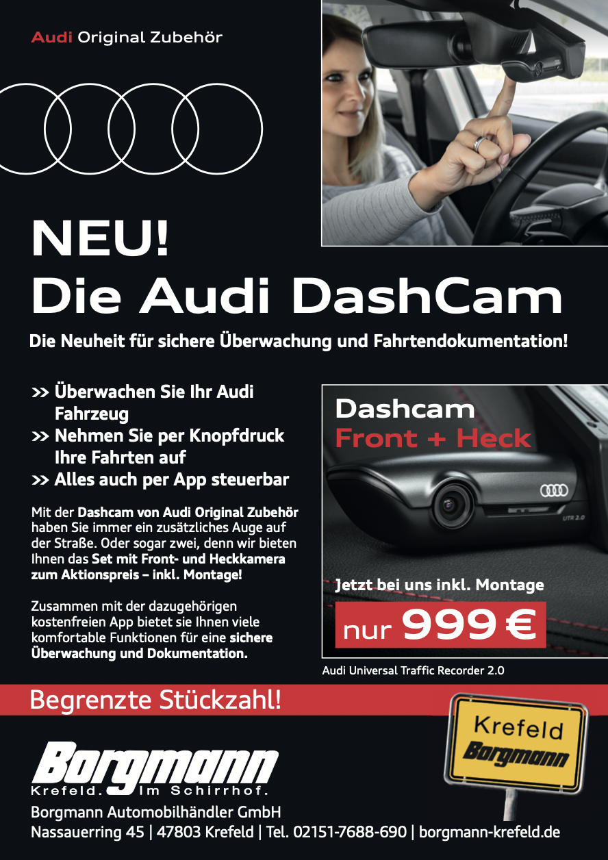 Audi Dashcam Angebot: Universal Traffic Recorder