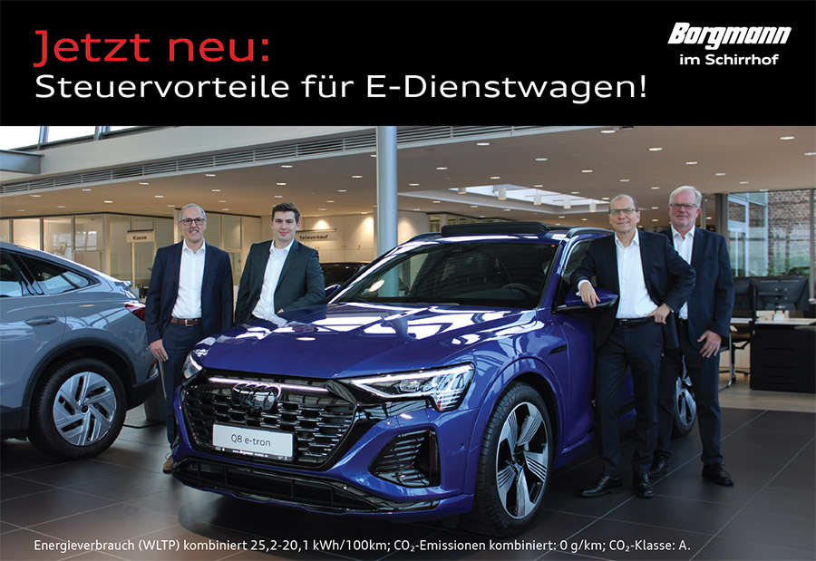 Audi Elektro-Dienstwagen mit Steuervorteilen