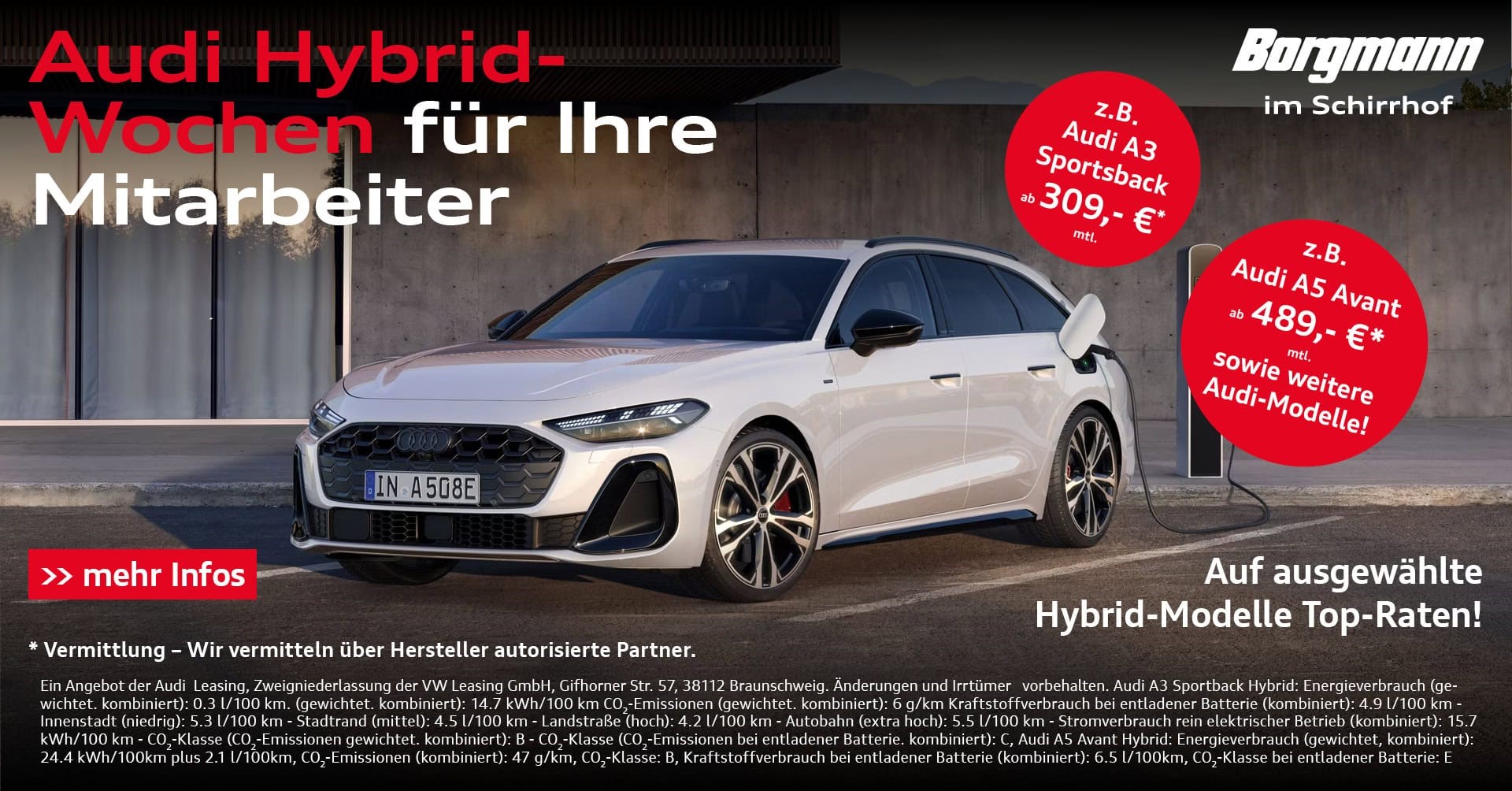 Audi Hybrid-Wochen bei Borgmann im Schirrhof