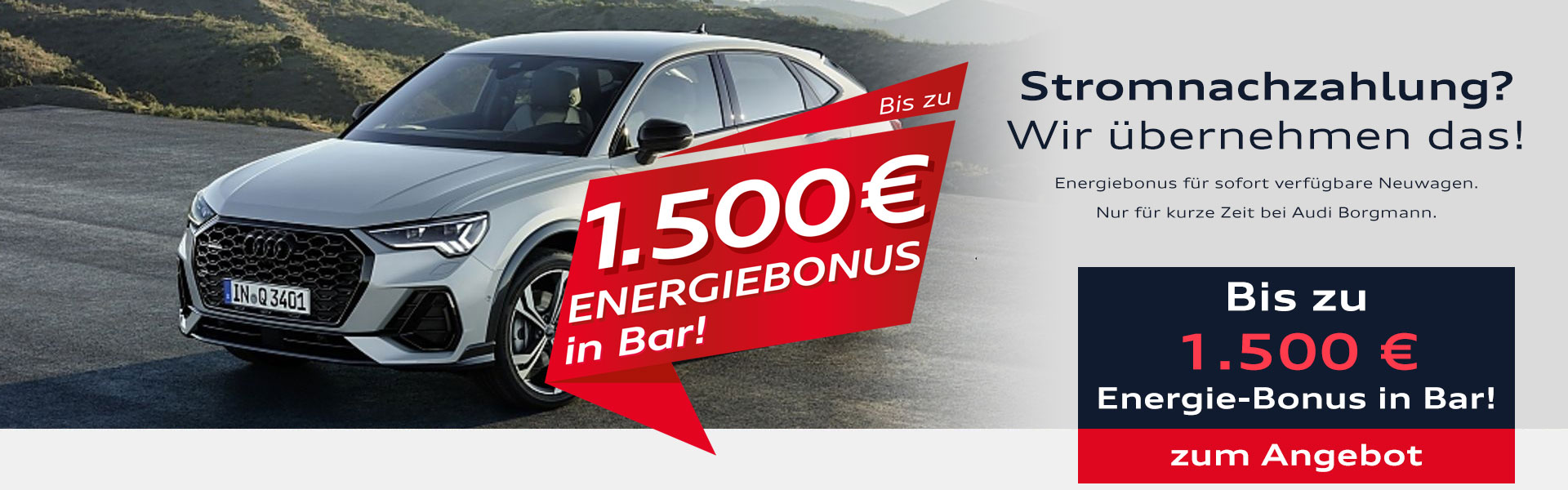 Audi Energiebonus bei Borgmann