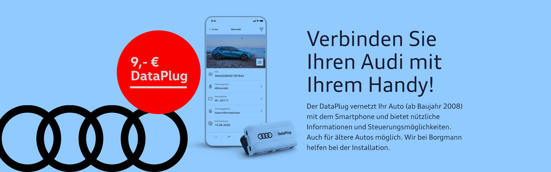 Audi Microfaserbürste für den Innenraum *Borgmann* für 12 EUR