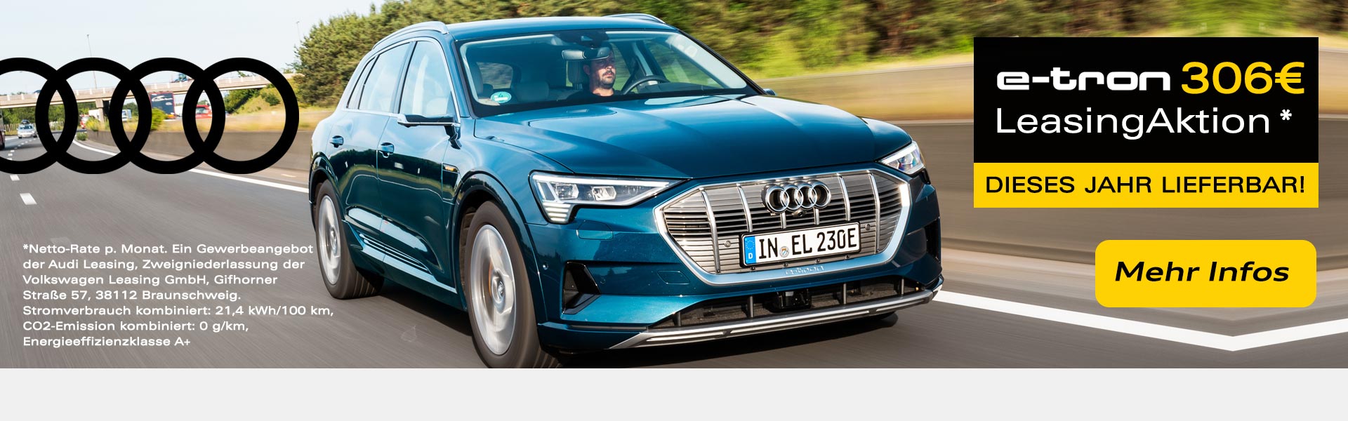Audi e-tron Gewerbeleasing Angebot