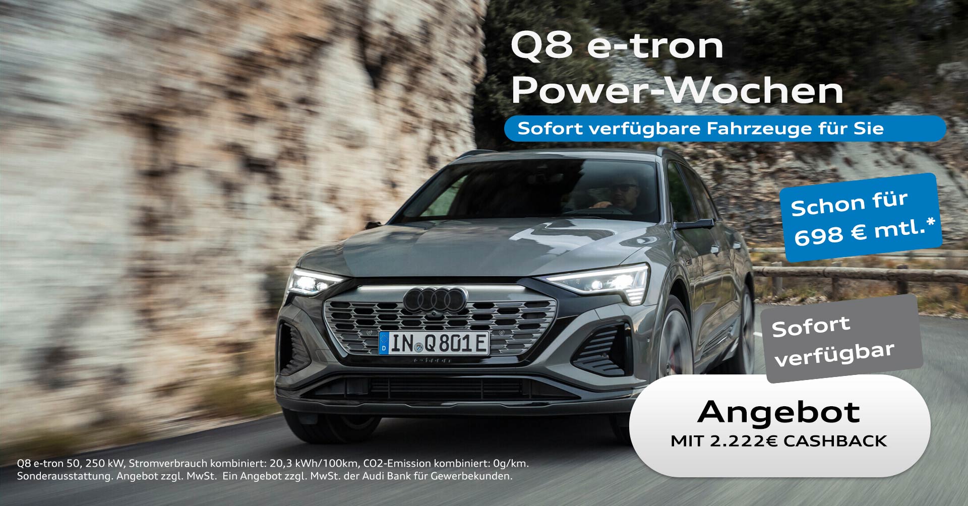 Der neue Audi Q8 e-tron bei Borgmann