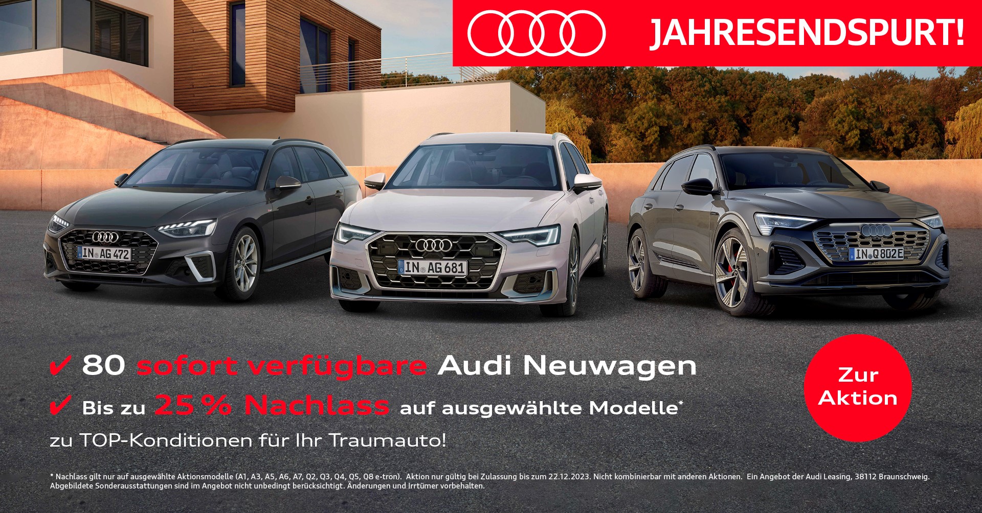 Audi Jahresendspurt auf Neuwagen! Audi Jahresendspurt auf Neuwagen!