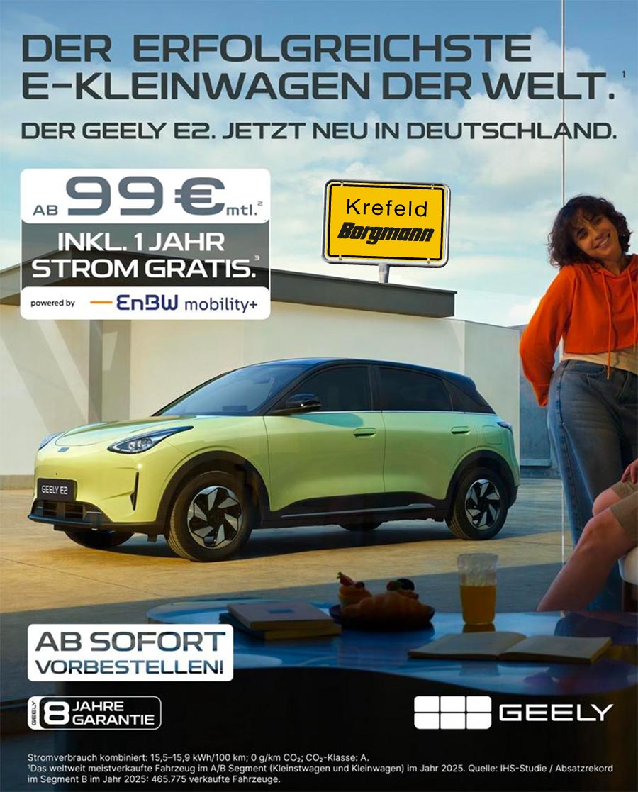 Geely E2 von Borgmann Krefeld