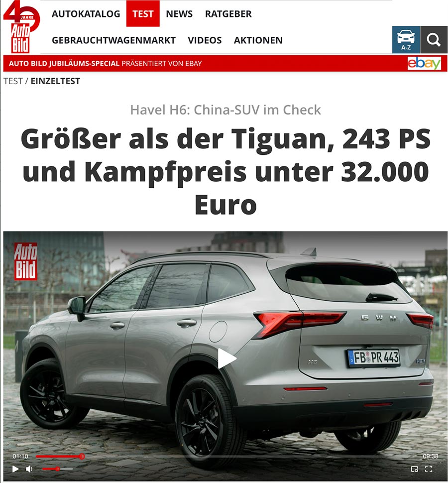 Autobild testen den GWM Haval H6