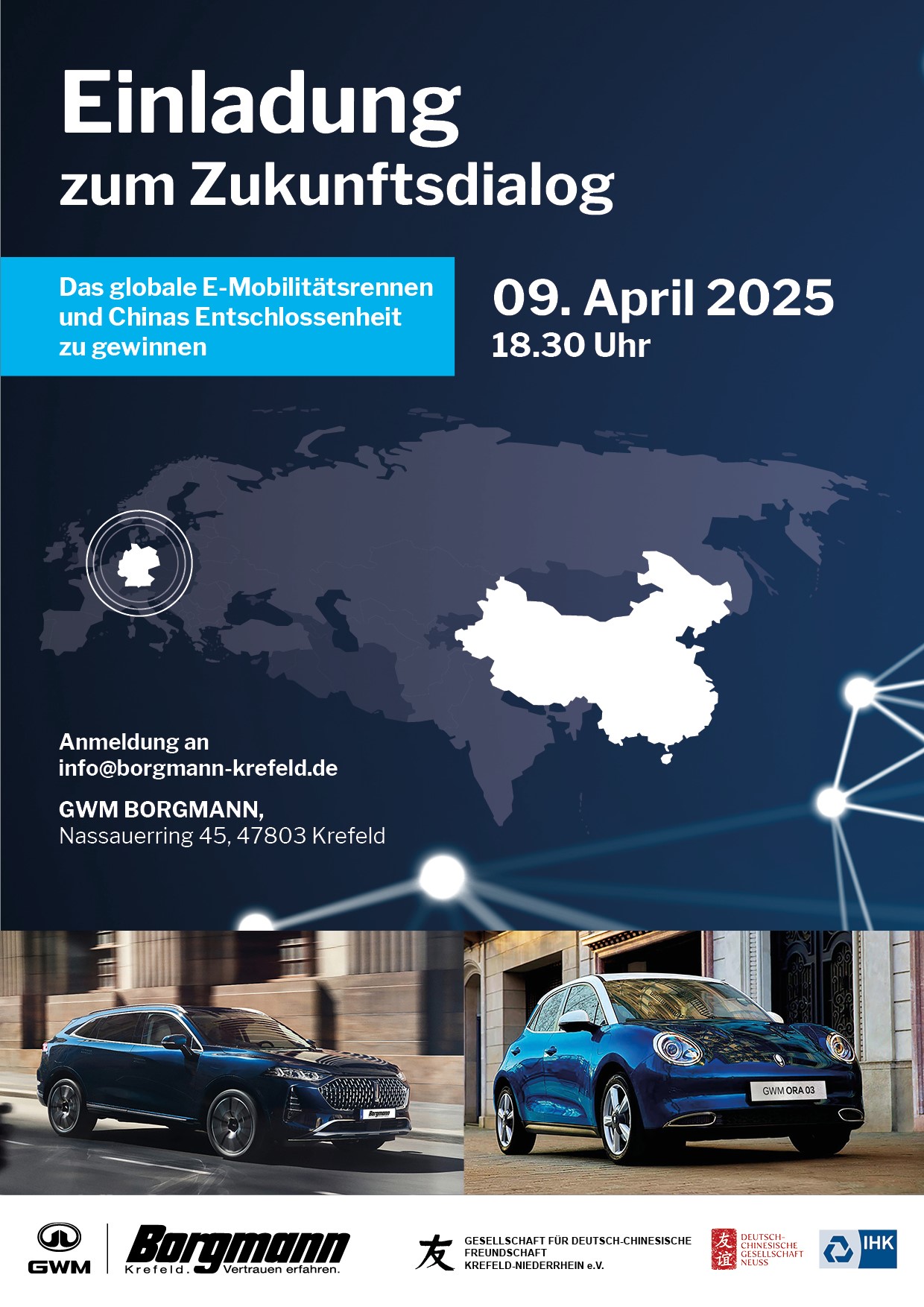 Zukunftsdialog China im Autohaus Borgmann Krefeld Zukunftsdialog China im Autohaus Borgmann Krefeld