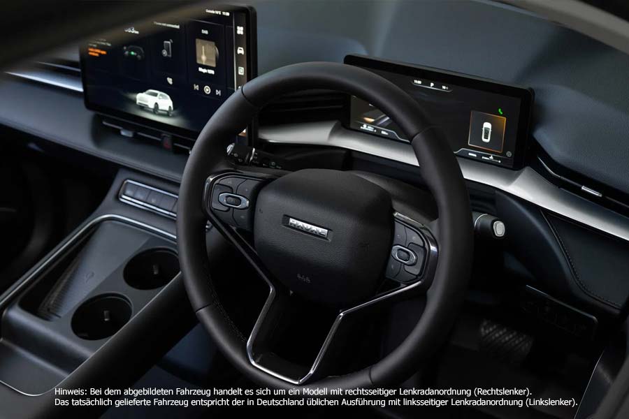 Der GWM Haval H6 hybrid Premium von innen Der GWM Haval H6 hybrid Premium von innen
