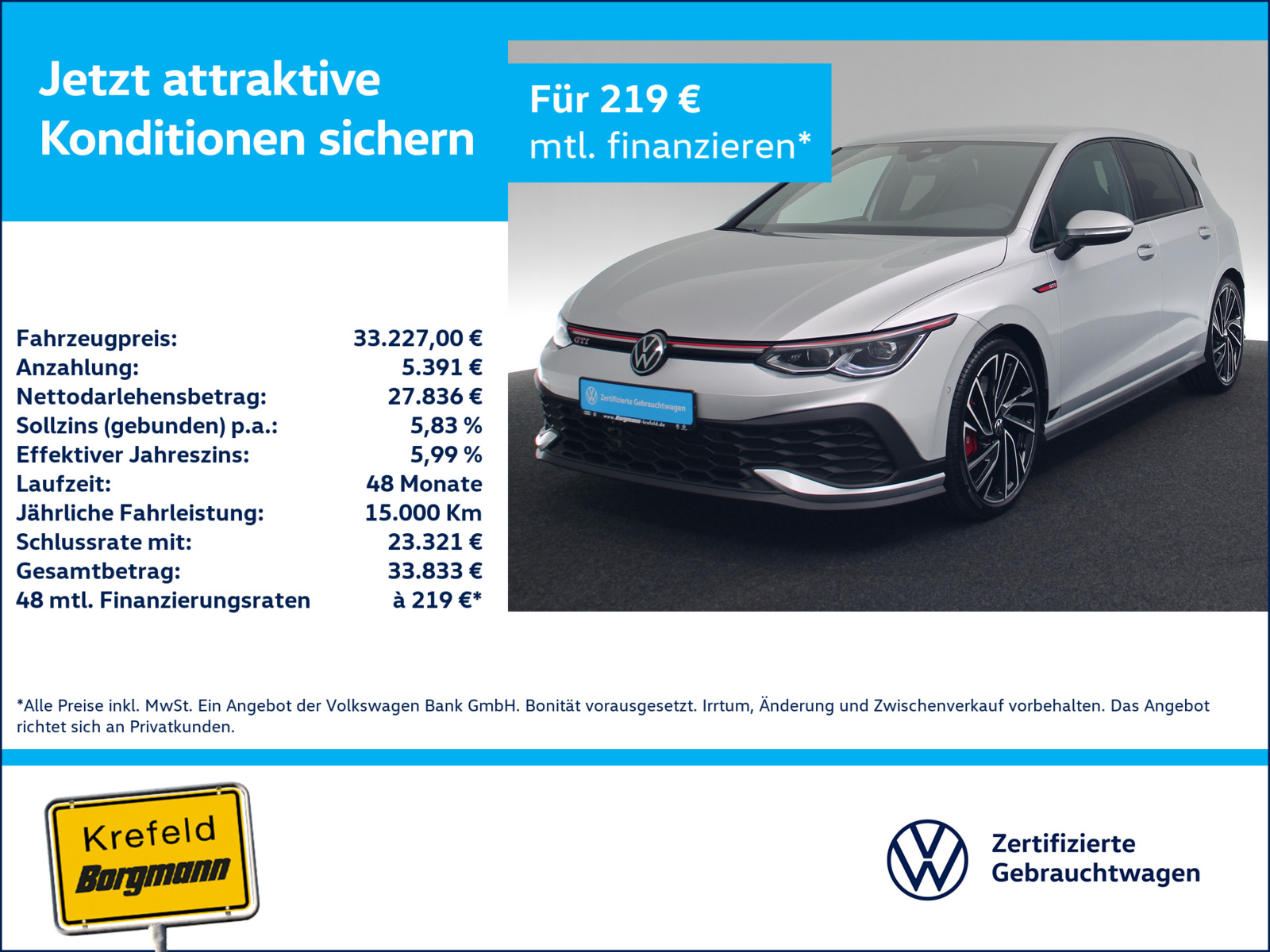 VW Golf VIII 2.0 TSI GTI Clubsport