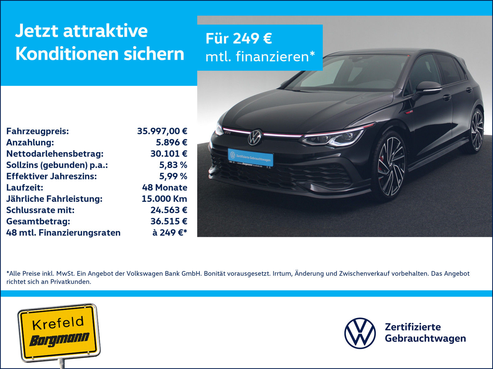 VW Golf VIII 2.0 TSI GTI Clubsport