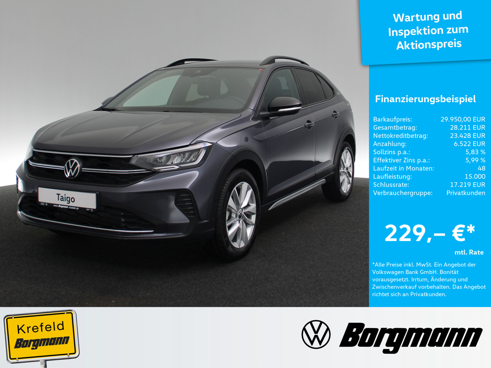 VW Taigo 1.0 TSI Goal
