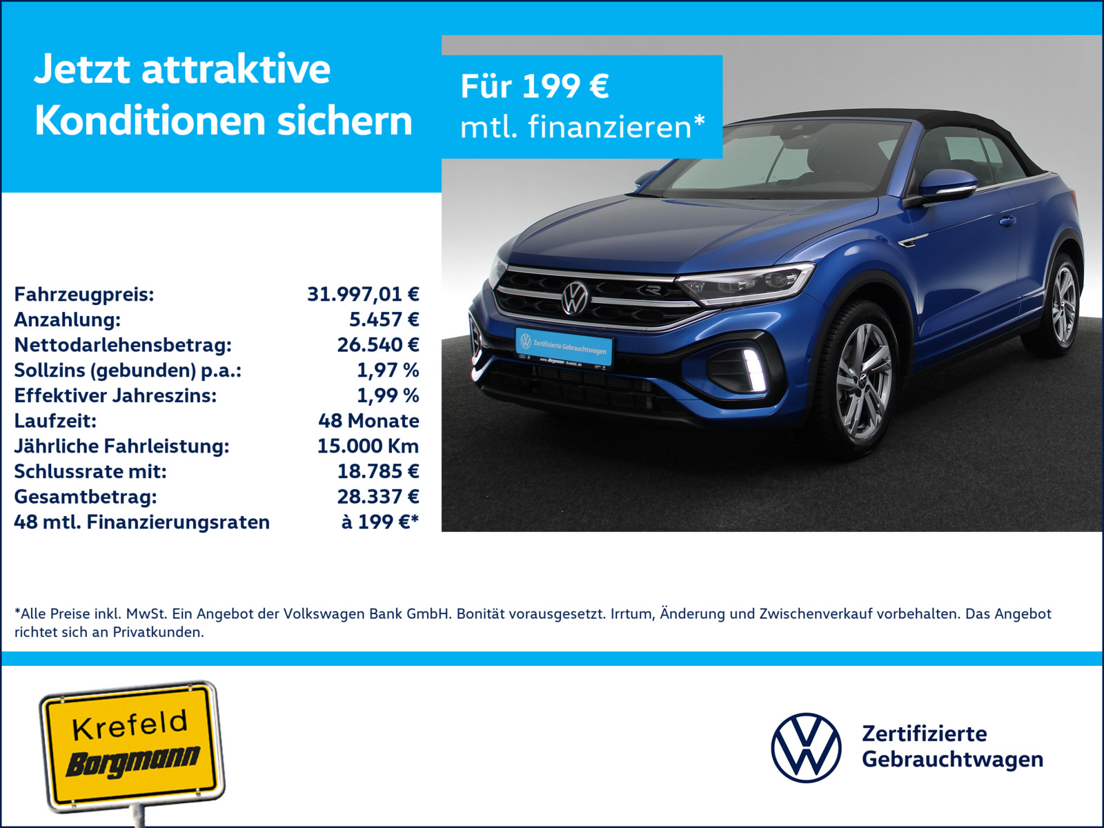 VW T-Roc Cabriolet 1.5 TSI R-Line