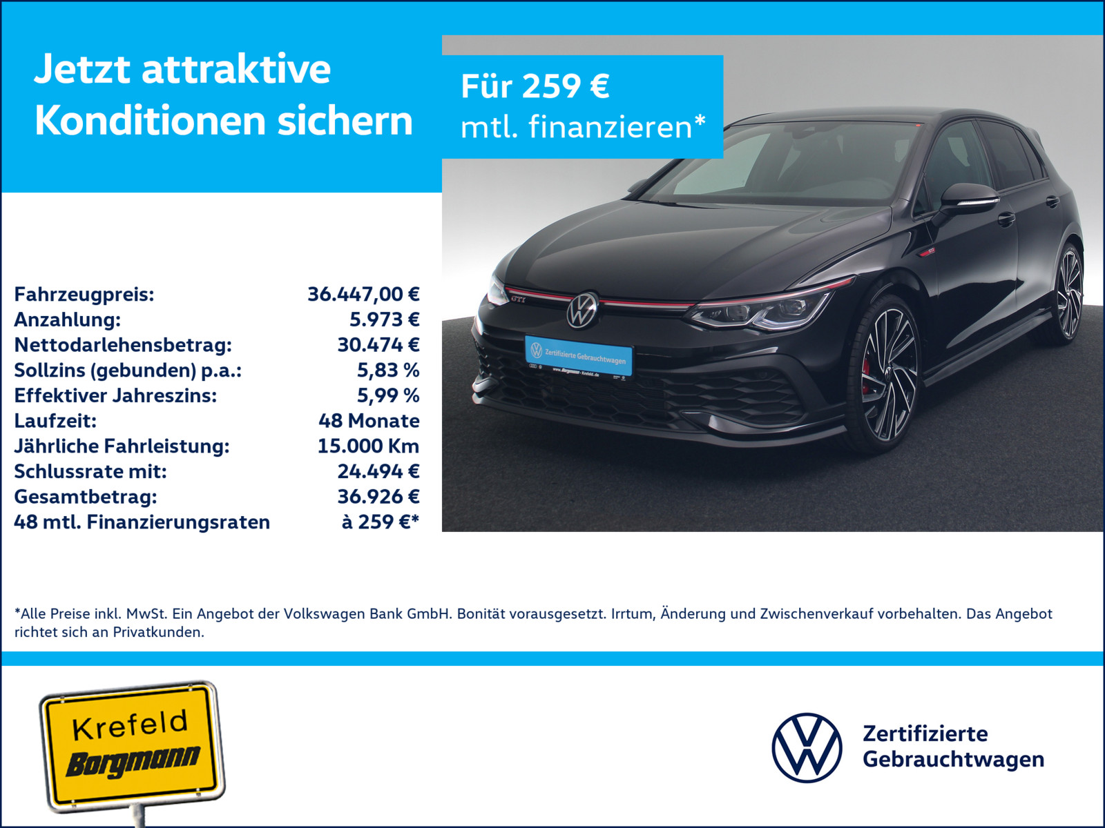 VW Golf VIII 2.0 TSI GTI Clubsport