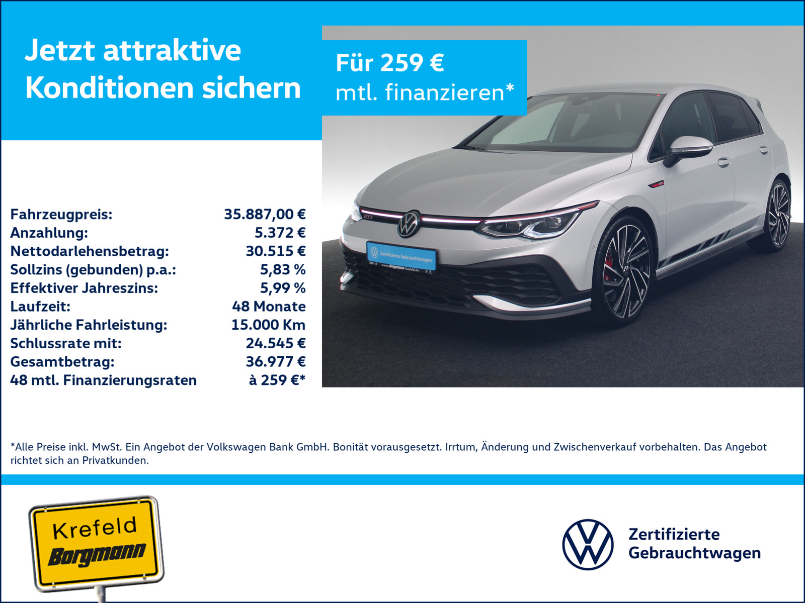 VW Golf VIII 2.0 TSI GTI Clubsport