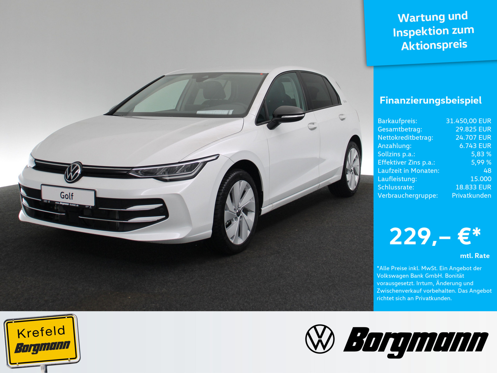 VW Golf VIII 1.5 eTSI Goal
