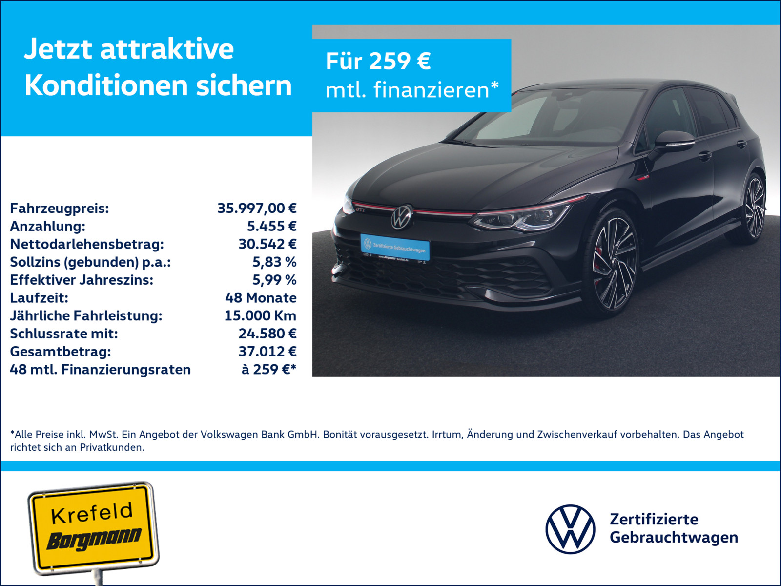 VW Golf VIII 2.0 TSI GTI Clubsport