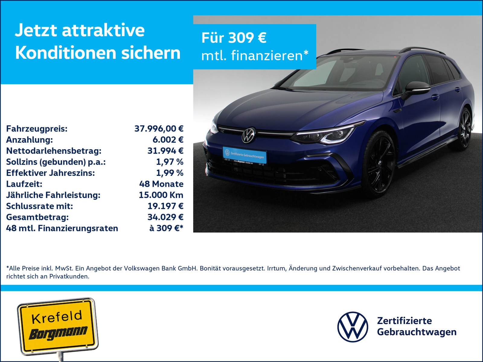 VW Golf VIII 2.0 TDI R-Line