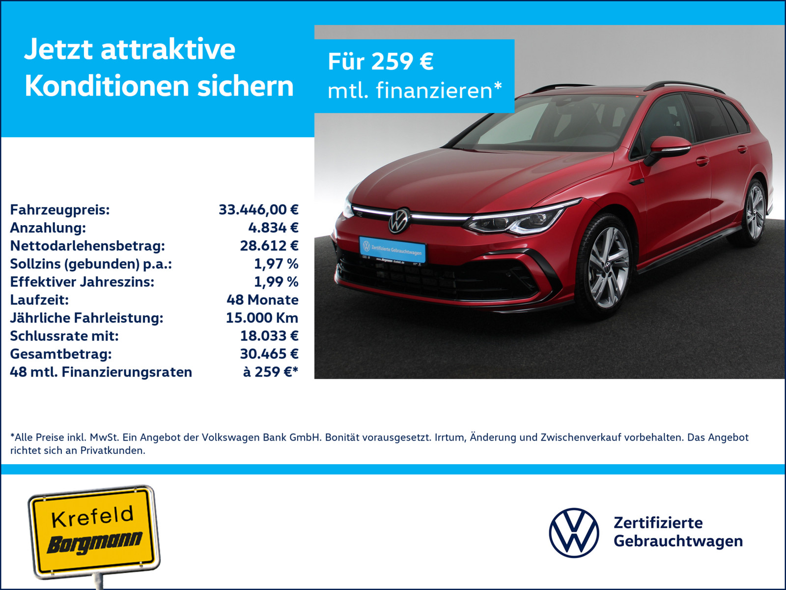 VW Golf VIII 2.0 TDI R-Line