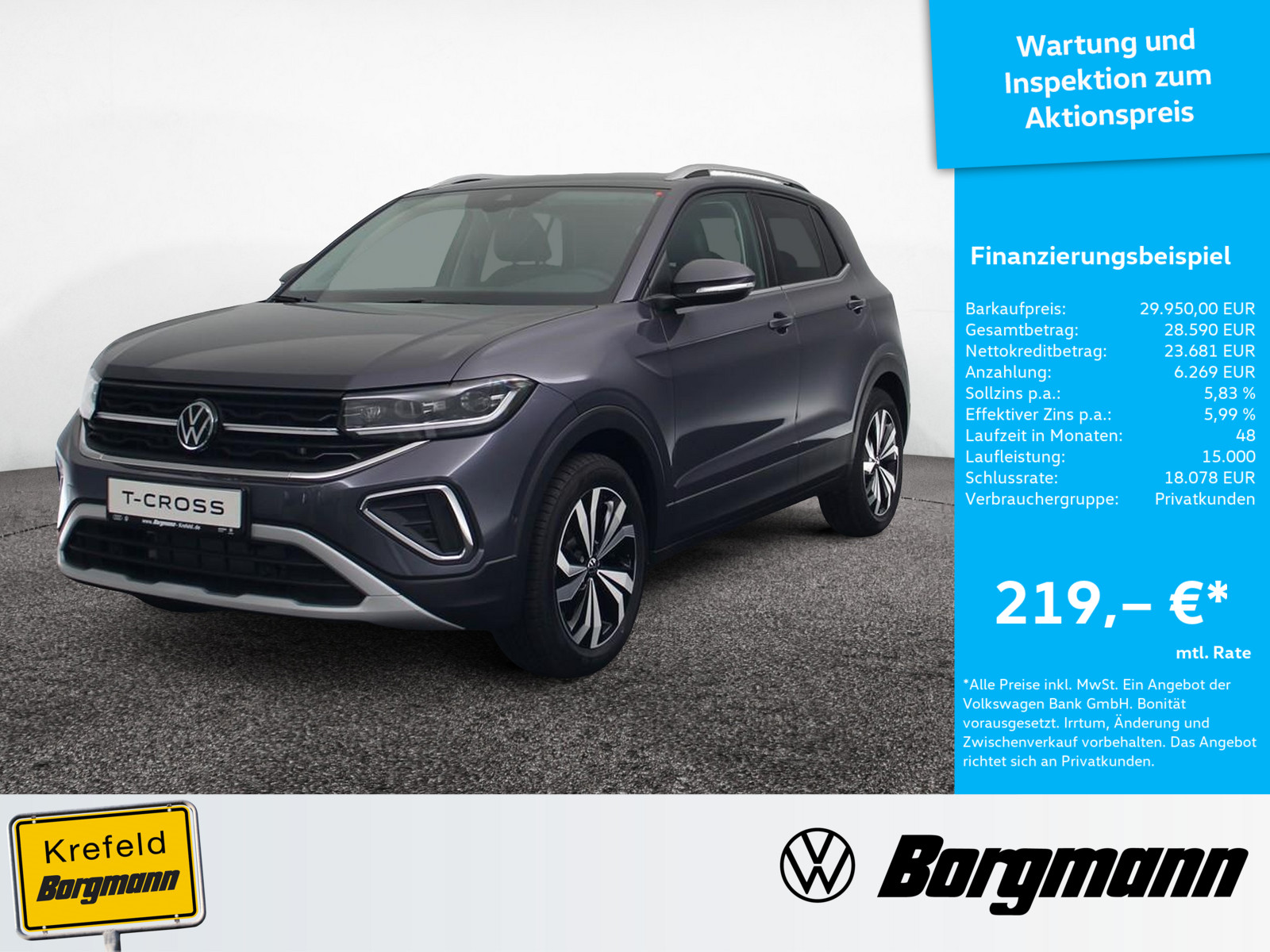 VW T-Cross 1.5 TSI Style