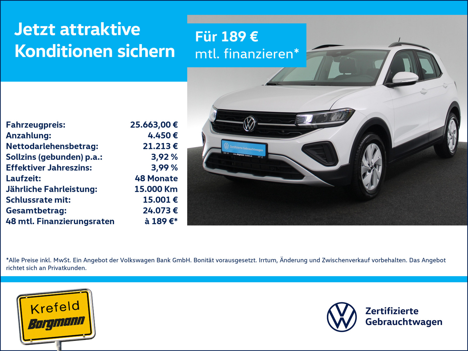 VW T-Cross 1.0 TSI Life