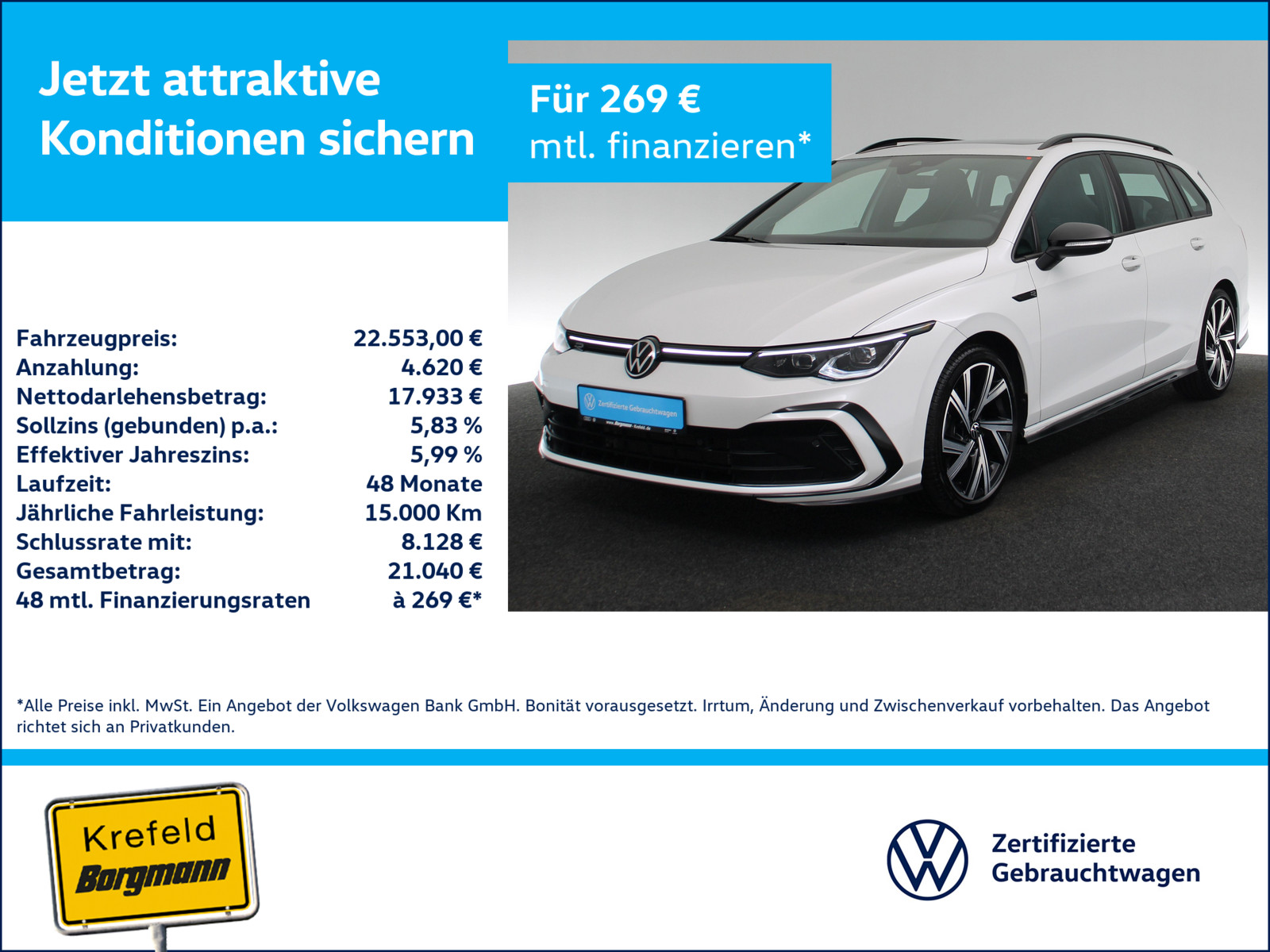VW Golf VIII 2.0 TDI R-Line