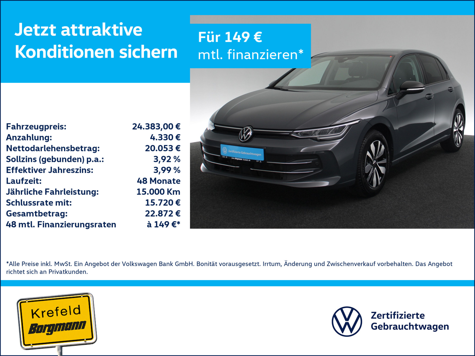 VW Golf VIII 1.5 TSI Goal