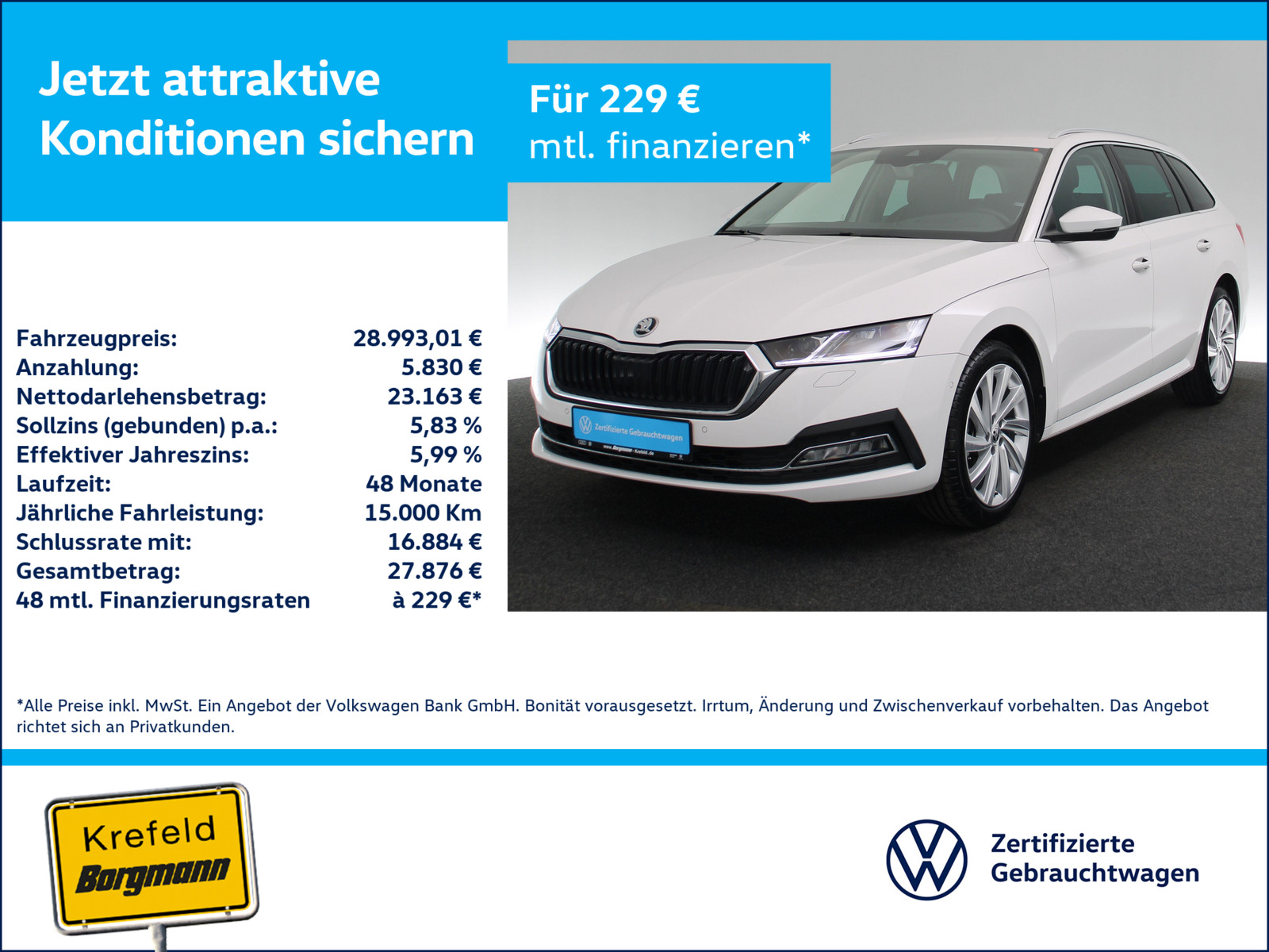 SKODA Octavia Combi 2.0 TDI DPF Style