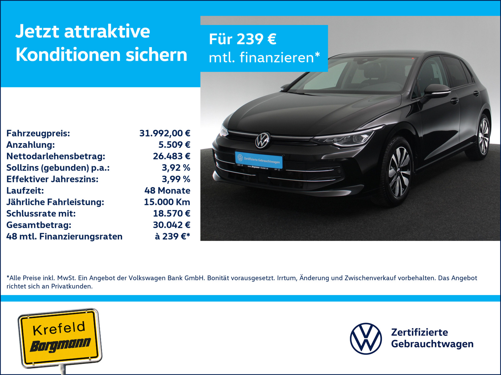 VW Golf VIII 2.0 TDI Goal