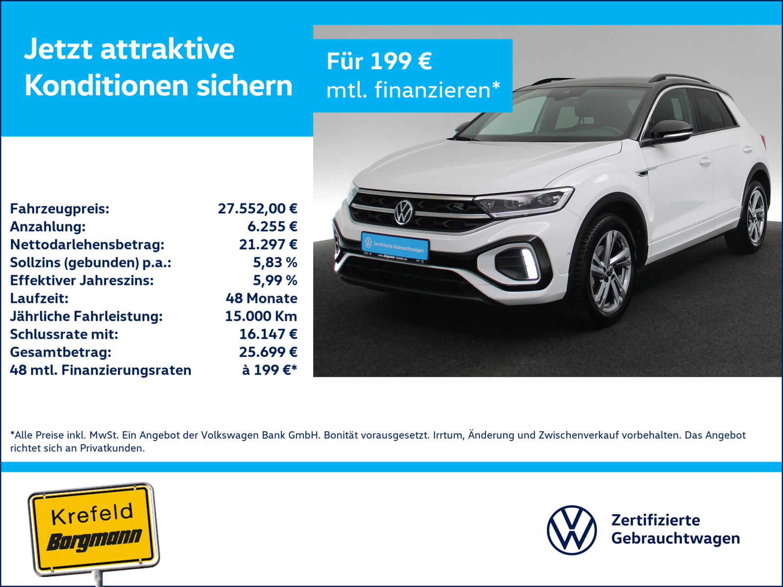 VW T-Roc 1.0 TSI R-Line