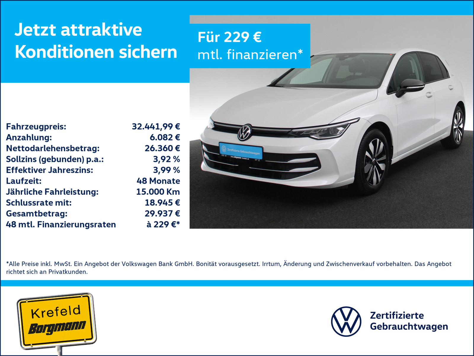 VW Golf VIII 2.0 TDI Goal