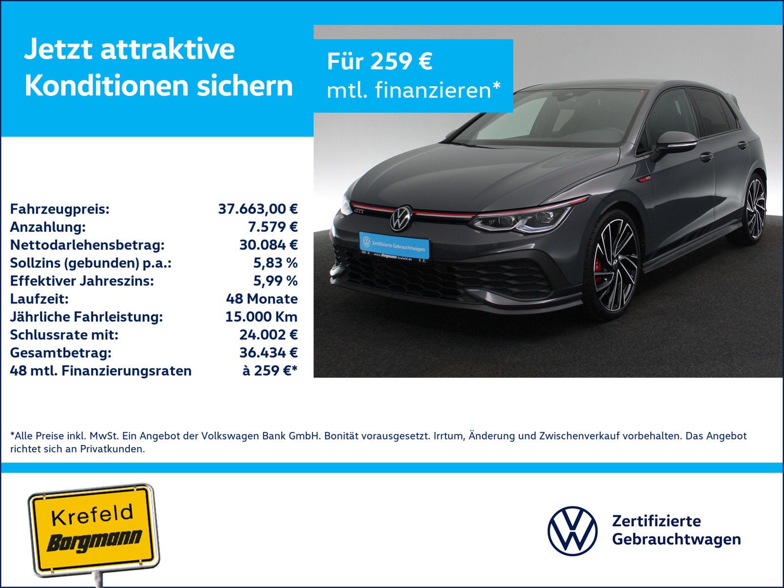 VW Golf VIII 2.0 TSI GTI Clubsport