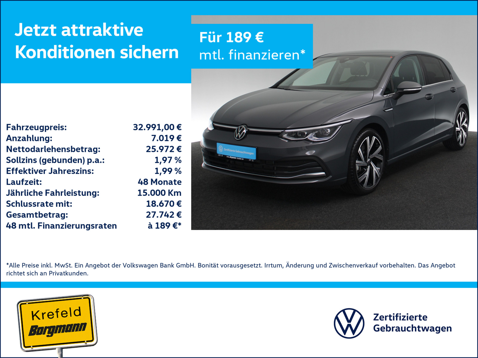 VW Golf VIII 2.0 TSI Style