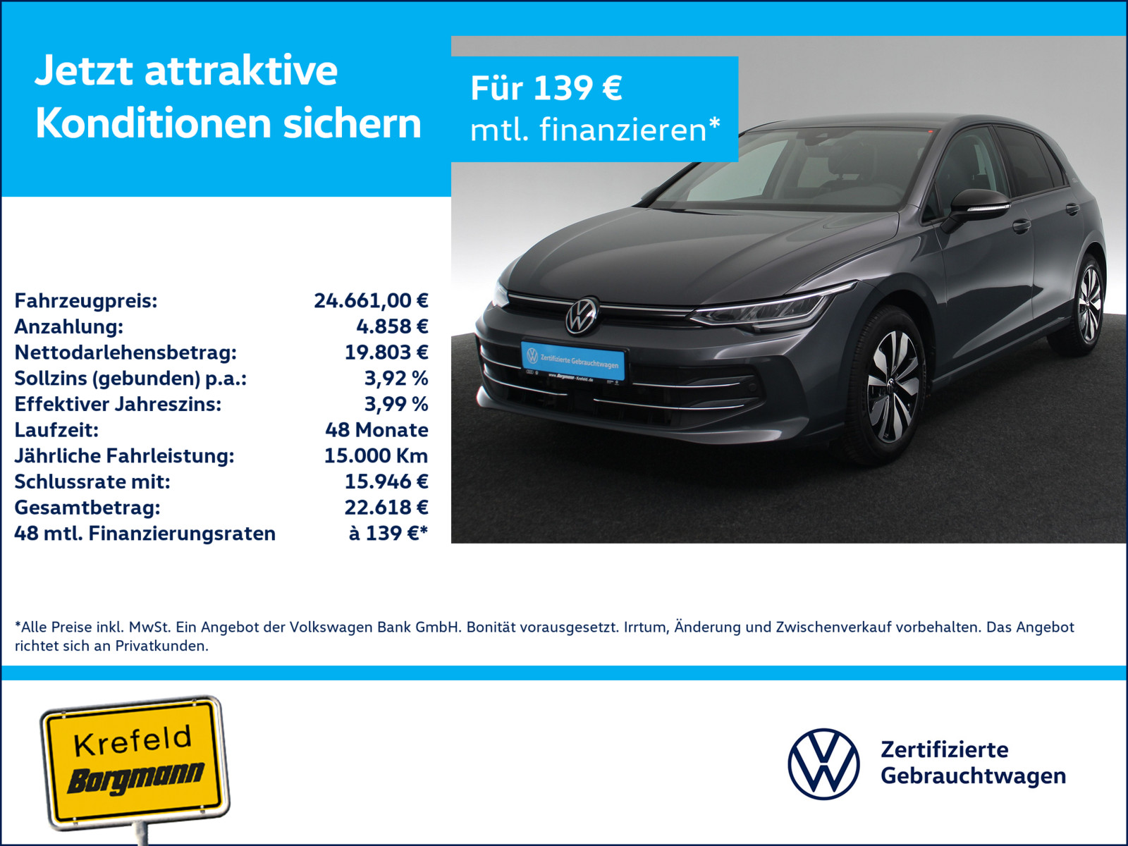 VW Golf VIII 1.5 TSI Goal