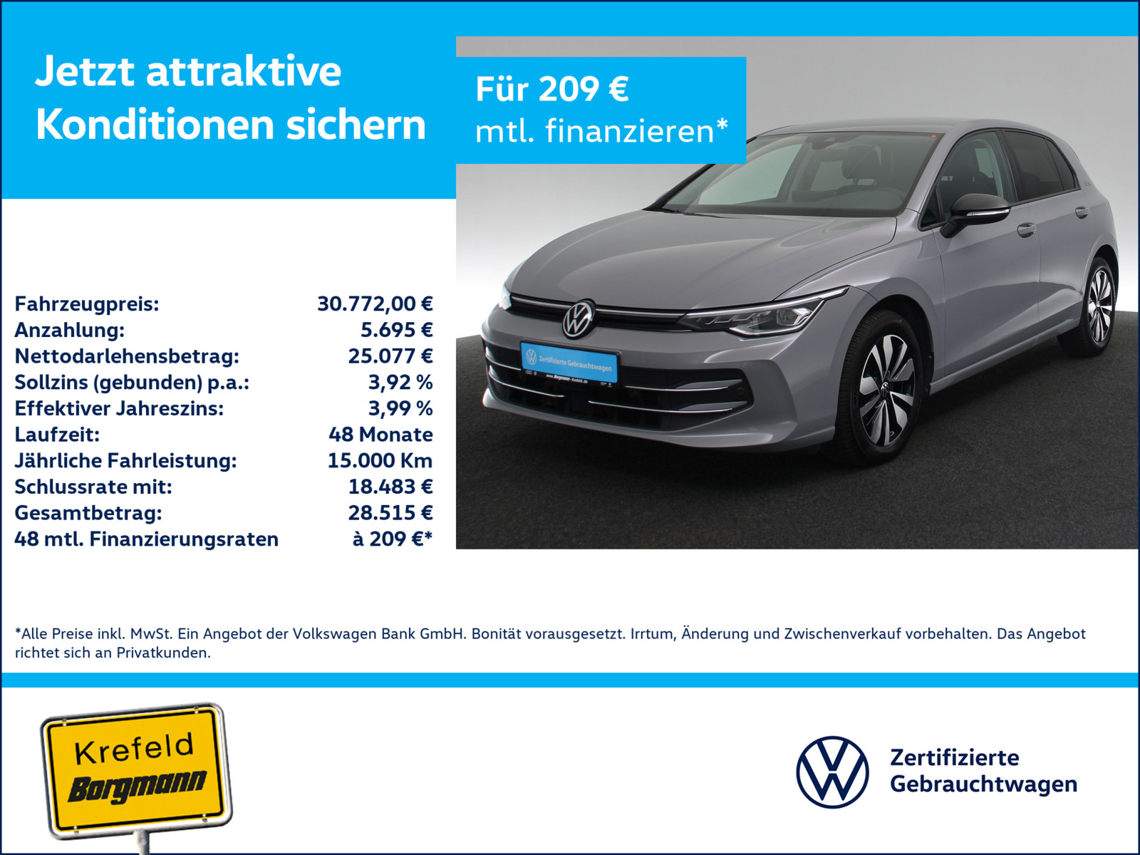 VW Golf VIII 2.0 TDI Goal