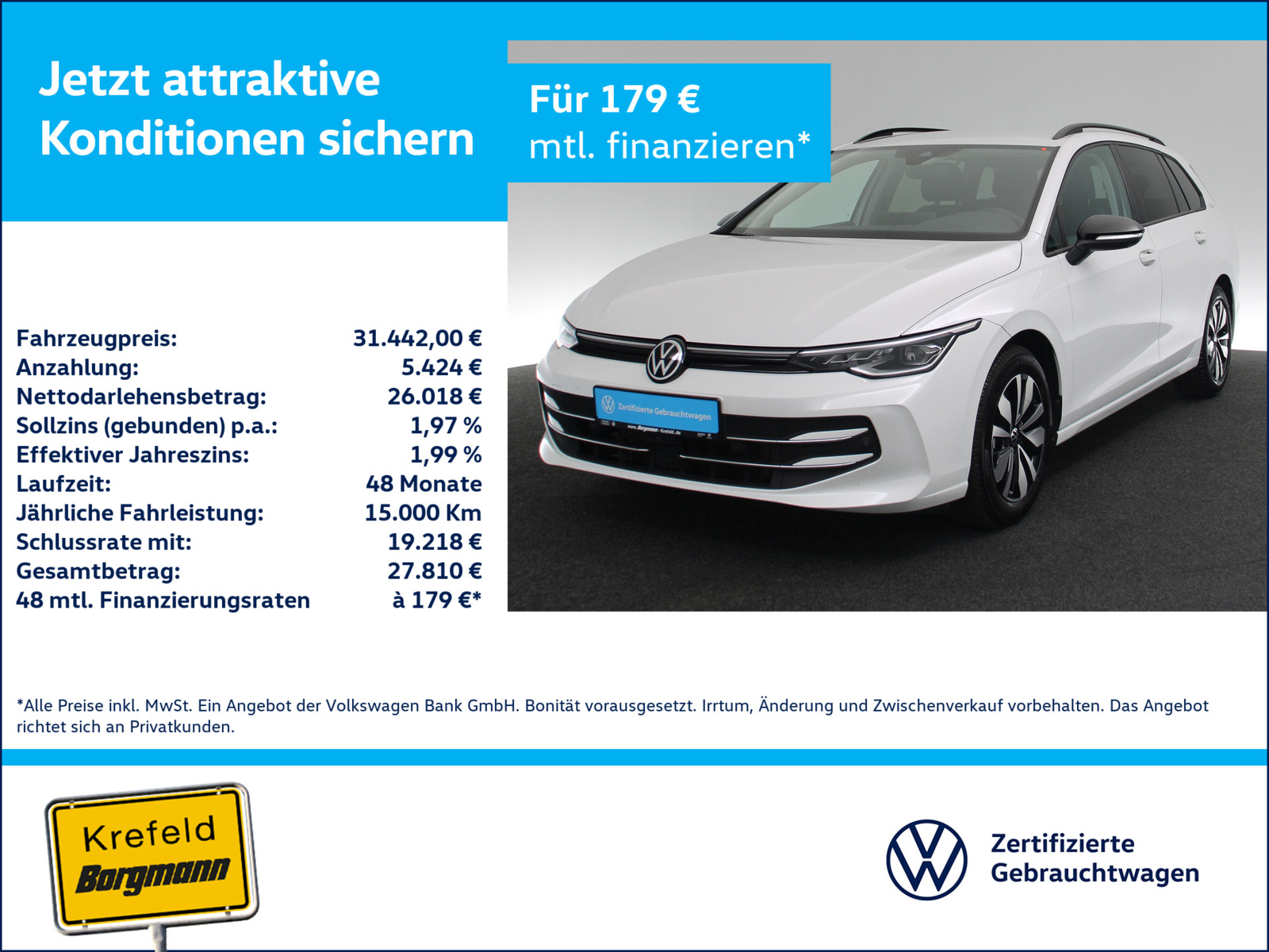 VW Golf VIII 2.0 TDI Goal