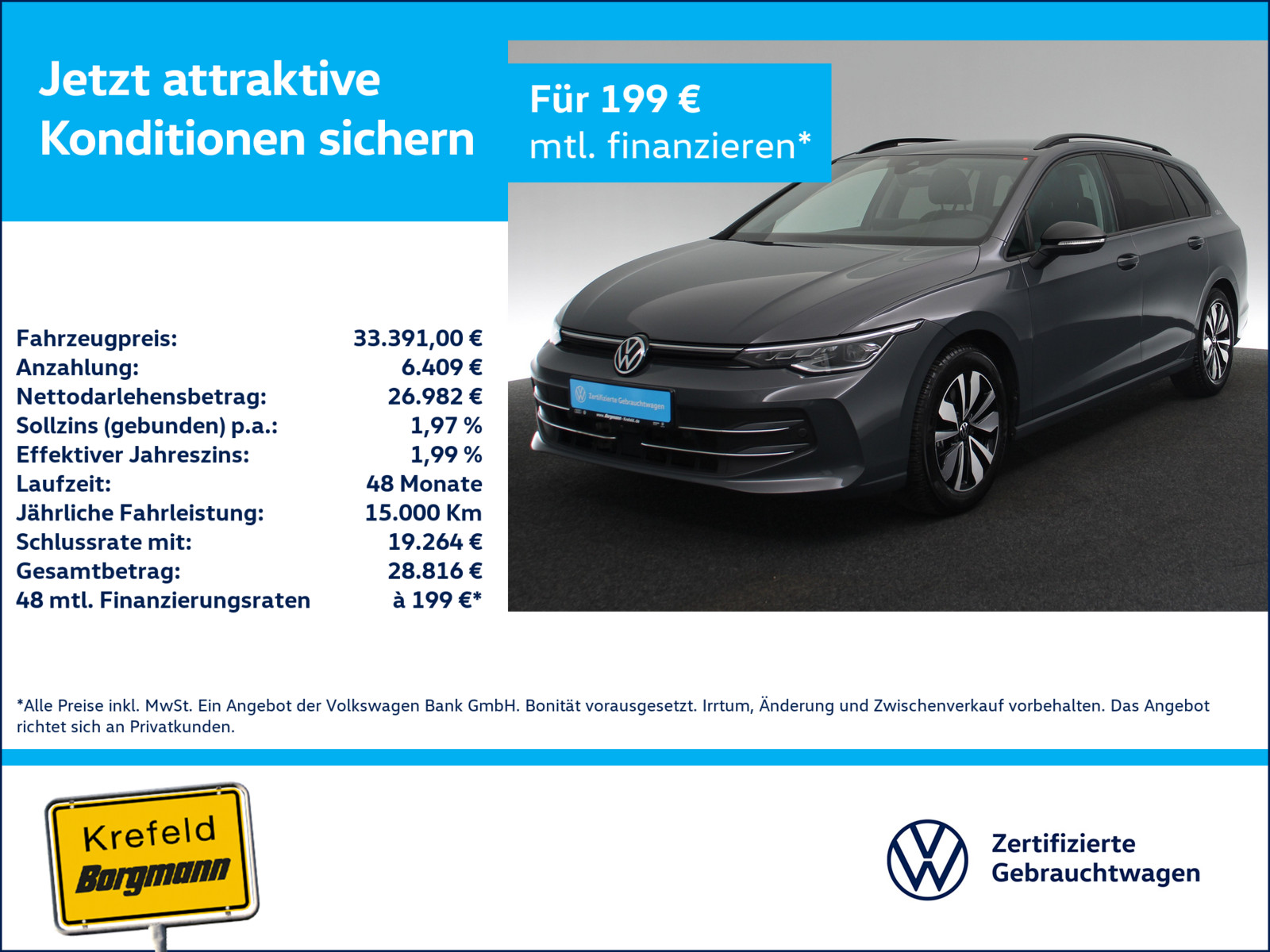 VW Golf VIII 2.0 TDI Goal