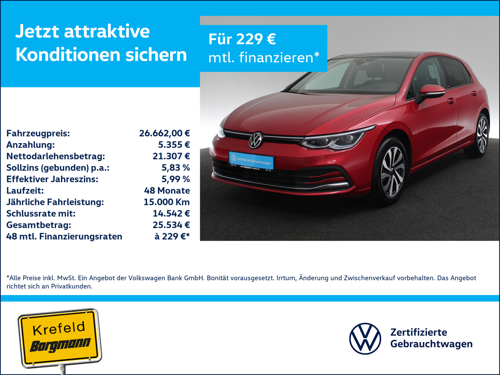 VW Golf VIII 1.5 eTSI Active