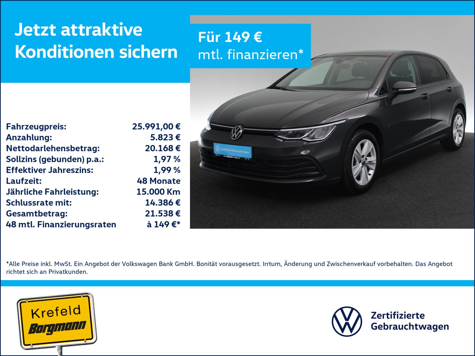 VW Golf VIII 1.0 TSI Life