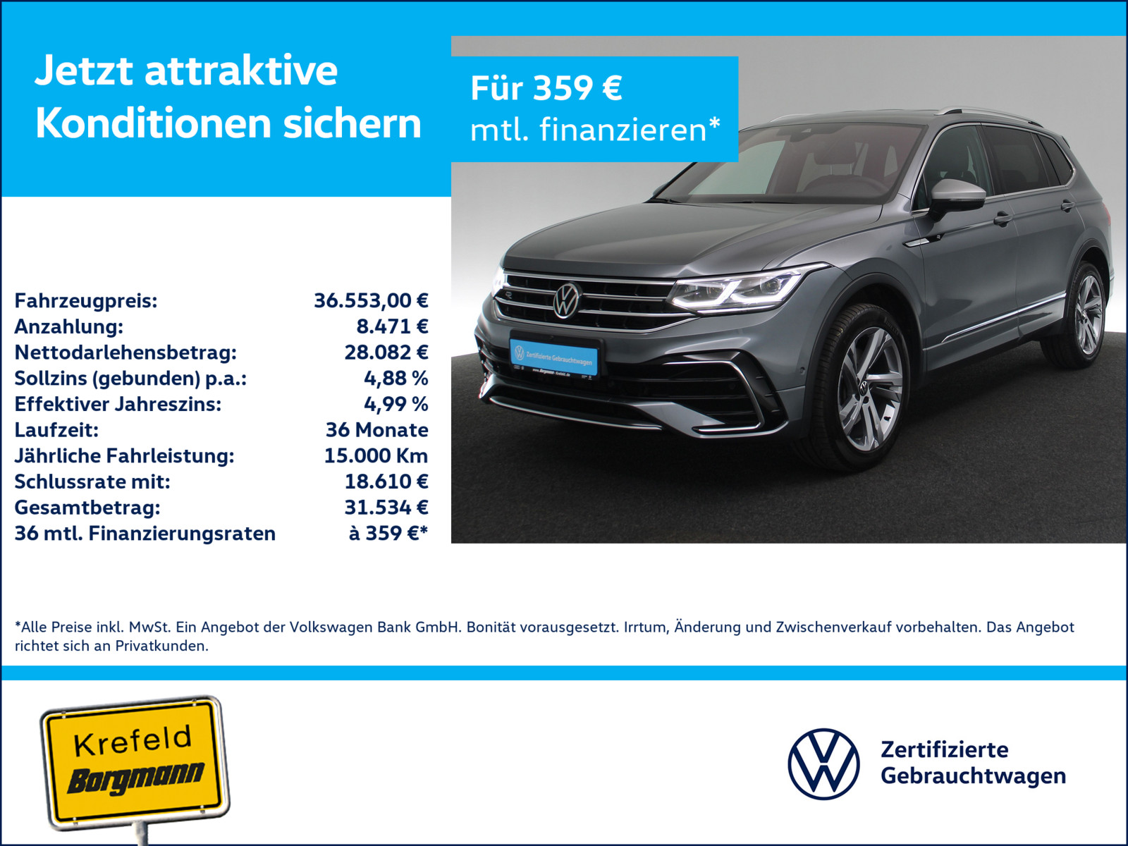 VW Tiguan Allspace 2.0 TDI R-Line 4Motion