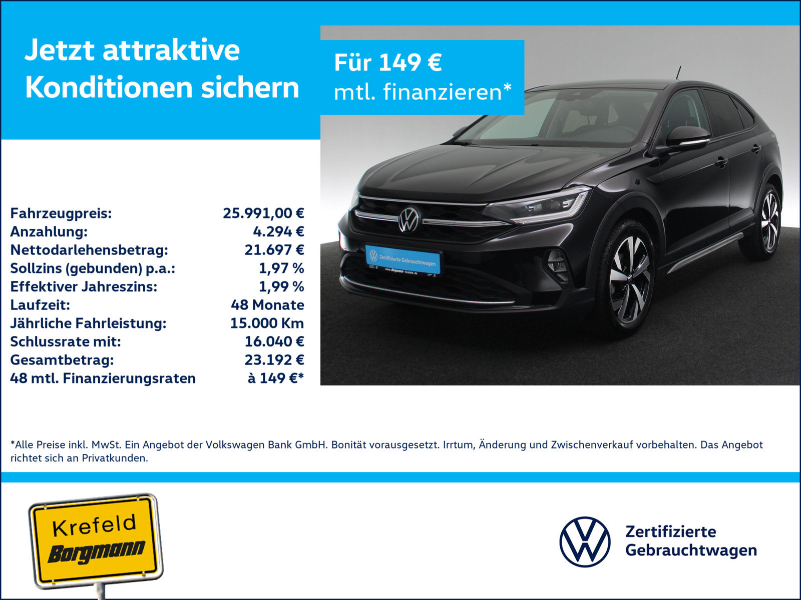 VW Taigo 1.0 TSI Style