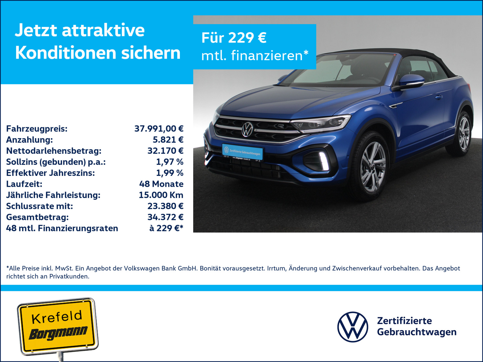 VW T-Roc Cabriolet 1.5 TSI R-Line